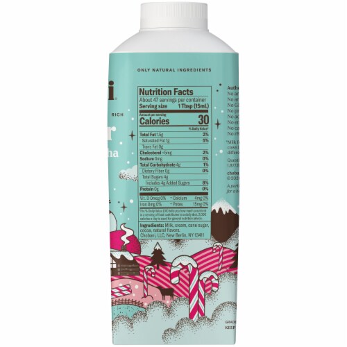 Chobani® Peppermint Mocha Coffee Creamer Perspective: right