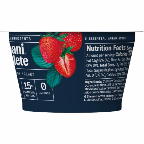 Chobani Complete Ultra Cup Strawberry Yogurt, 5.3 oz - Jay C