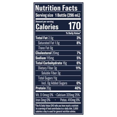 Chobani® Complete Vanilla Advanced Nutrition Protein Greek Yogurt Shake Perspective: right