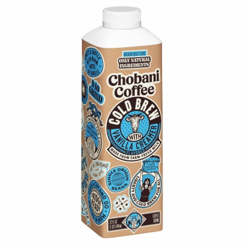 Chobani™ Cold Brew with Vanilla Creamer Coffee Perspective: right