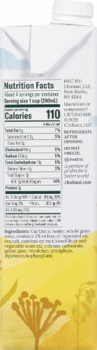 Chobani Oat Milk Plain Oat Drink Perspective: right