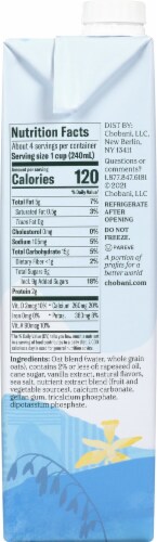 Chobani Oat Milk Vanilla Oat Drink Perspective: right