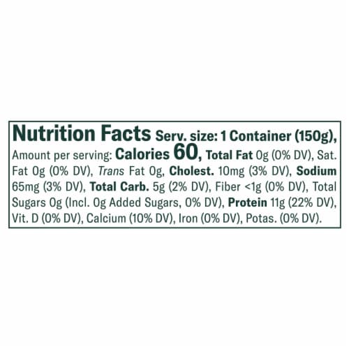 Chobani Zero Sugar Peach Greek Yogurt Perspective: right