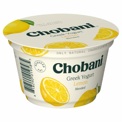 Chobani Lemon Blended Greek Yogurt Cup Perspective: right