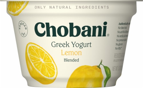 Chobani Lemon Blended Greek Yogurt Cup Perspective: right