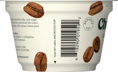 Chobani Coffee Blended Greek Yogurt Cup Perspective: right