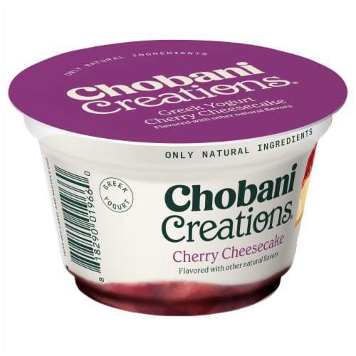 Chobani Creations Greek Cherry Cheesecake Yogurt Cup Perspective: right