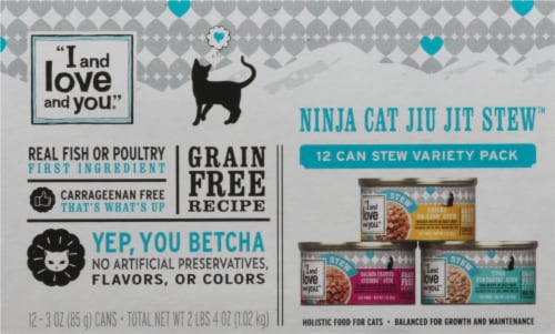 I and Love and You® Ninja Cat Jiu Jit Stew™ Wet Cat Food Variety Pack Perspective: right