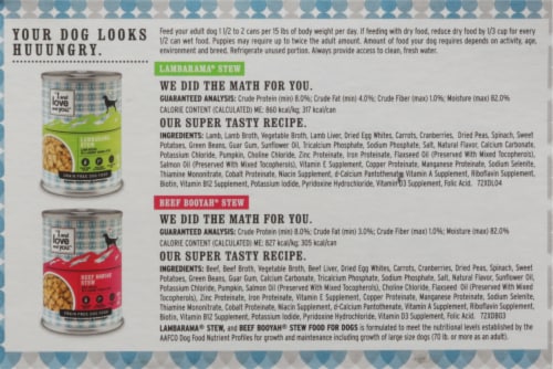 I and Love and You Baaad Moooon on the Rise Wet Dog Food Variety Pack - 6 Count Perspective: right