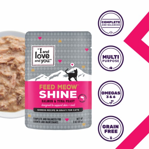 I and Love and You Feed Meow, Shine Formula with Salmon and Tuna, 3 oz Perspective: right