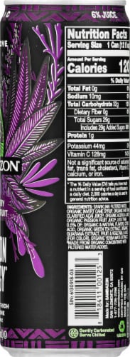 Sambazon Amazon Energy® Jungle Love Acai Berry Passion Fruit Energy Drink Can Perspective: right