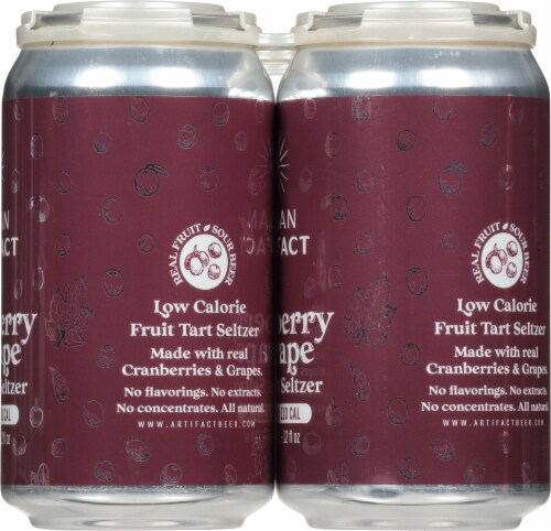 Urban Artifact Cranberry & Grape Fruit Tart Spiked Seltzer Perspective: right