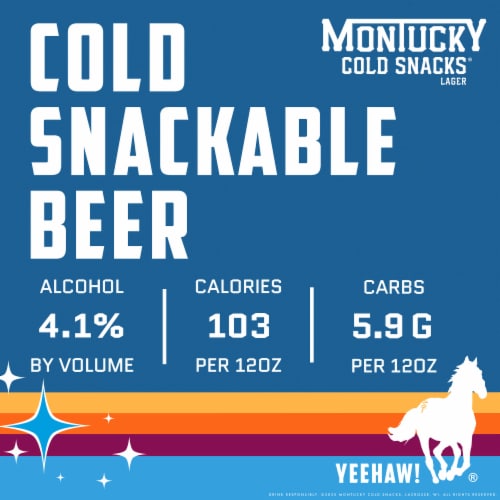 Montucky Cold Snacks American Lager Perspective: right