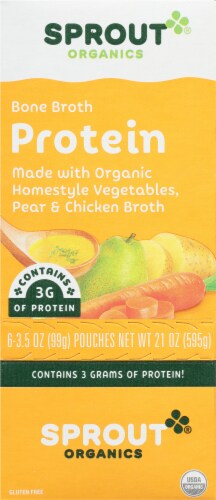 Sprout Homestyle Vegetables & Pear Seasoned with Chicken Broth Stage 2 Baby Food Perspective: right