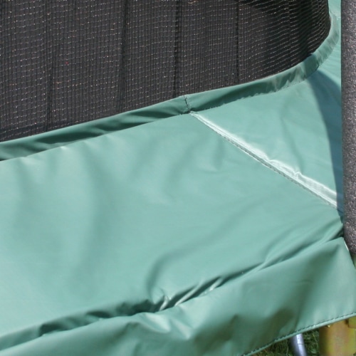 Skywalker Trampolines 12 Foot Round Outdoor Trampoline with Enclosure, Green Perspective: right