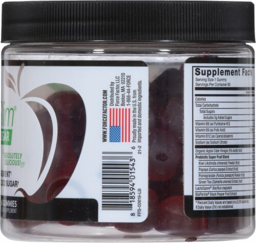 Force Factor® ProbioSlim Apple Cider Vinegar Gummies Perspective: right