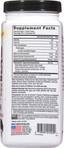 Force Factor® Total Beets® Acai Berry Superfood Soft Chews Perspective: right