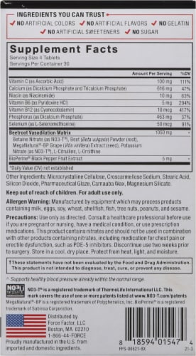 Force Factor Total Beets™ Circulatory Support Tablets Perspective: right
