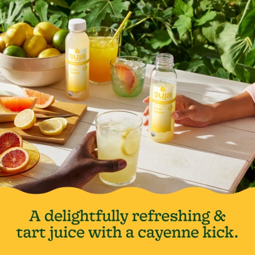 Suja Organic Lemon Love Cold Pressed Juice Drink Perspective: right