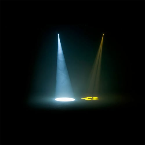 ADJ Pocket Pro Pak DJ LED Moving Stage Lighting Heads Set with F4 PAR Padded Bag Perspective: right
