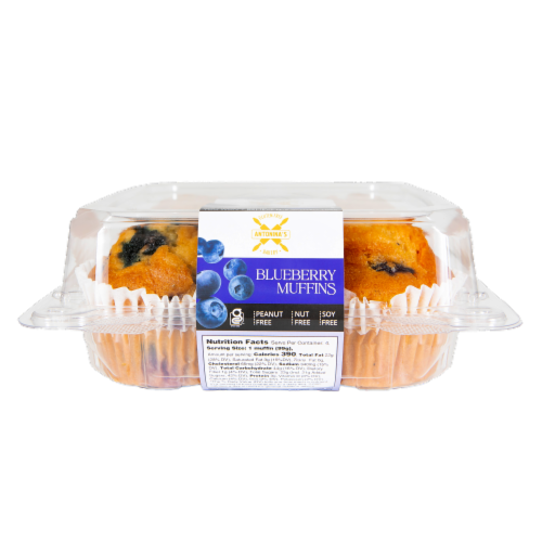 Antonina's Bakery Gluten-Free Blueberry Muffins Perspective: right