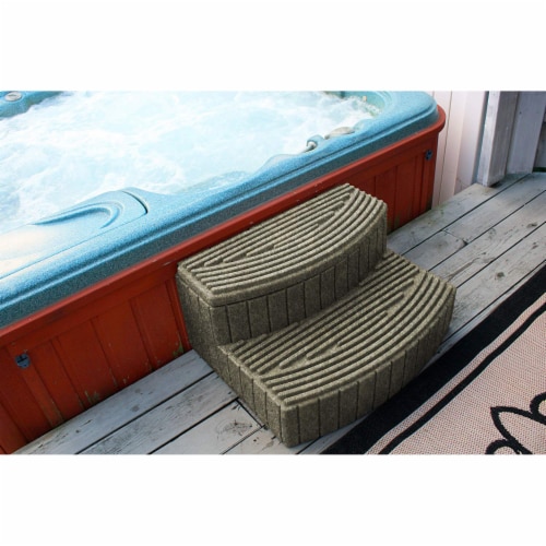 Good Ideas Sora Steps Lightweight Outdoor and Indoor Storage Step, Sandstone Perspective: right