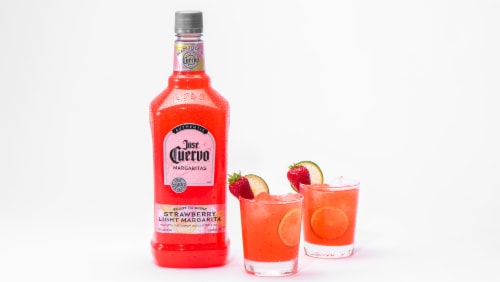 Jose Cuervo® Authentic Margarita Strawberry Light Prepared Cocktails Ready To Serve Perspective: right
