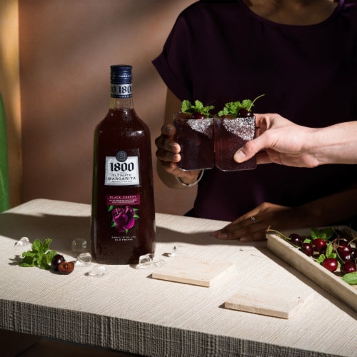 1800 The Ultimate Margarita® Black Cherry Prepared Cocktails Ready To Serve Perspective: right