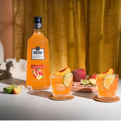 1800® The Ultimate Margarita Peach Prepared Cocktails Ready To Serve Perspective: right