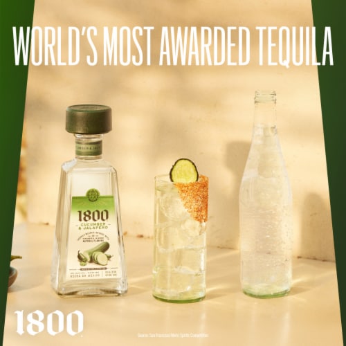 1800® Cucumber & Jalapeño Tequila Perspective: right