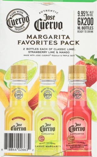 Jose Cuervo® Authentic Margarita Favorites Pack Ready To Drink Prepared Cocktails Perspective: right