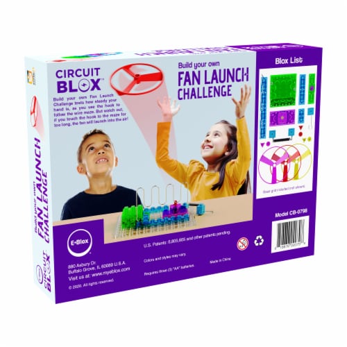 E-Blox Circuit Blox Build Your Own Fan Launch Challenge Kit Perspective: right
