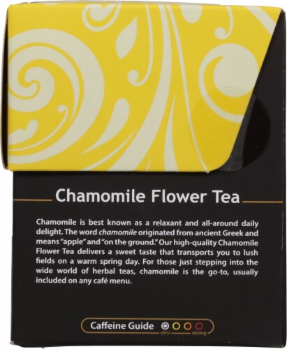 Buddha Teas Organic Chamomile Flower Tea Perspective: right