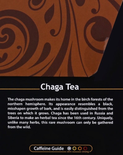 Buddha Teas Organic Chaga Herbal Tea Perspective: right