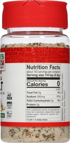 Jane's Krazy Mixed-Up Seasonings® All Purpose Salt Seasoning Perspective: right