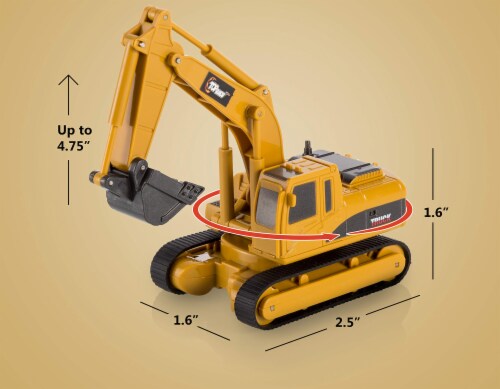 Top Race Excavator 4 Channel Mini Remote Control 1 64 Scale TR 011 3.46 H 5.71 L 3.15 W Foods Co