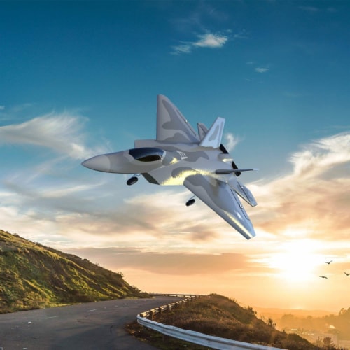 Top Race F-22 Raptor RC Jet - 300+ ft Range, 4 Ch, 6 Axis
