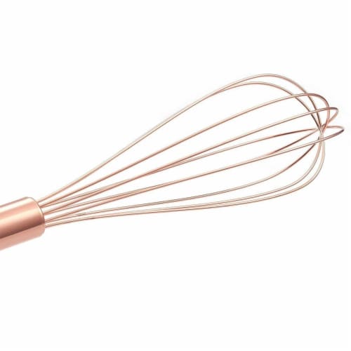 Stainless Steel Copper Coated Balloon Whisk, Rose Gold, 12 Inches Perspective: right