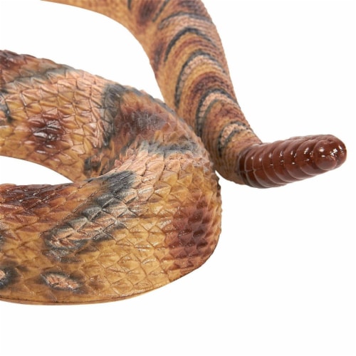 Realistic Fake Rubber Rattlesnake for Halloween Decorations