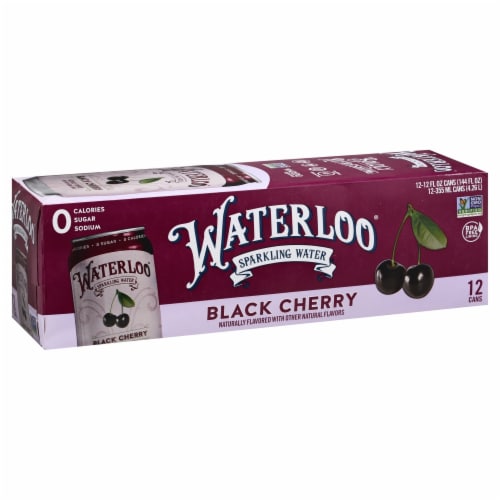 Waterloo® Black Cherry Flavored Sparkling Water Cans