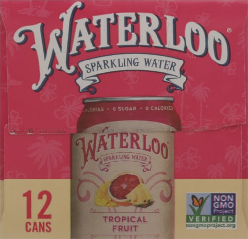 Waterloo® Tropical Fruit Sparkling Water Perspective: right