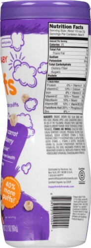 Happy Baby® Organics Superfood Puffs Purple Carrot & Blueberry Grain Snack Perspective: right
