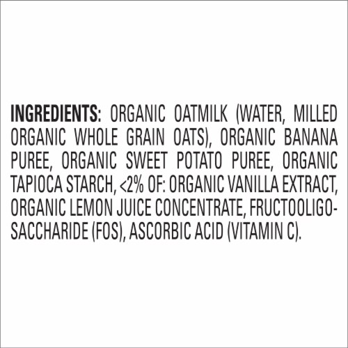 Happy Tot® Organics Oatmilk Bananas & Sweet Potatoes Oatmilk Pudding Stage 4 Baby Food Perspective: right