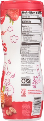 Happy Baby® Strawberry & Beet Gluten-Free Organic Superfood Puffs Snacks Perspective: right