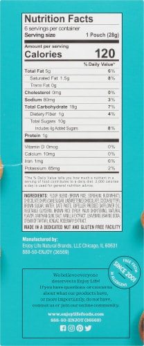 Enjoy Life Gluten-Free Soft Baked Mini Chocolate Chip Cookies 6 Count Perspective: right