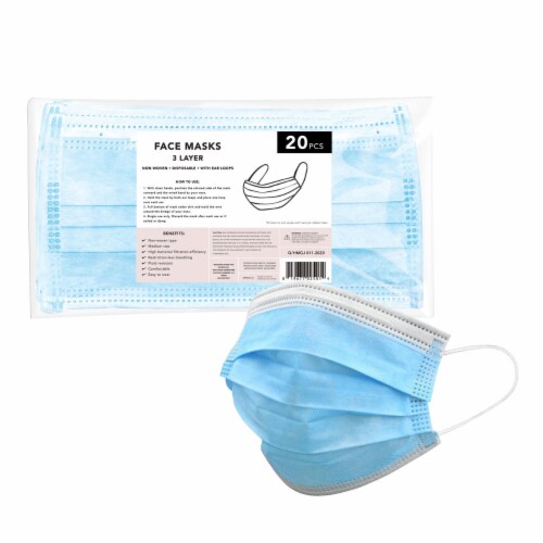 KITSCH Layered Disposable Face Mask Perspective: right
