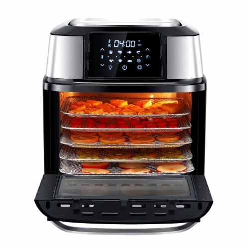 GoWISE USA 17-Quart Mojave Air Fryer Dehydrator, Black Perspective: right