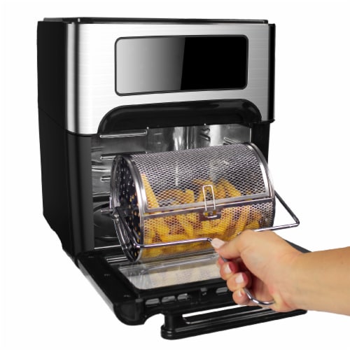 GoWISE USA 12.7 QT Air Fryer Oven Select, Black/Silver Perspective: right