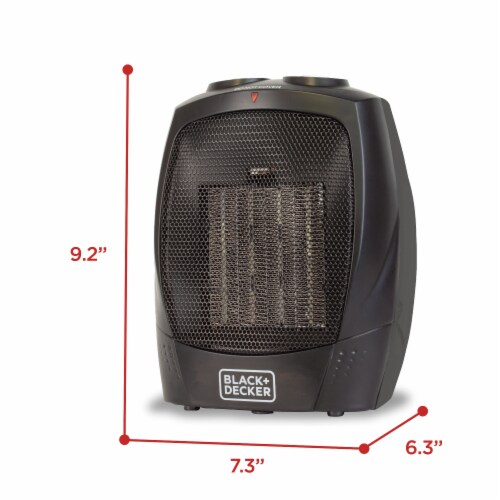 Black + Decker™ 1,500-Watt-Max Personal Desktop Heater with Fan Setting-  Black, 1 ct - Foods Co.