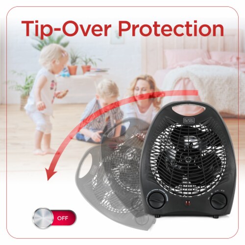 Black+decker Electronic Heater/Fan Black